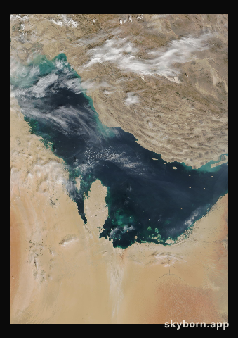 The Earth on 14 October 2006 · Persian Gulf