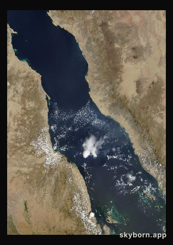 The Earth on 17 October 2006 · Red Sea