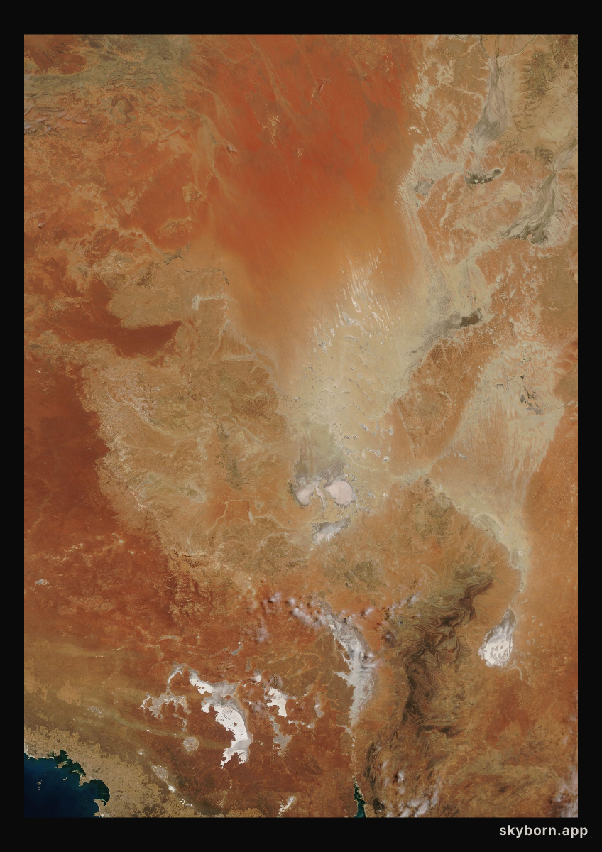 The Earth on 23 October 2006 · Lake Eyre, Australia