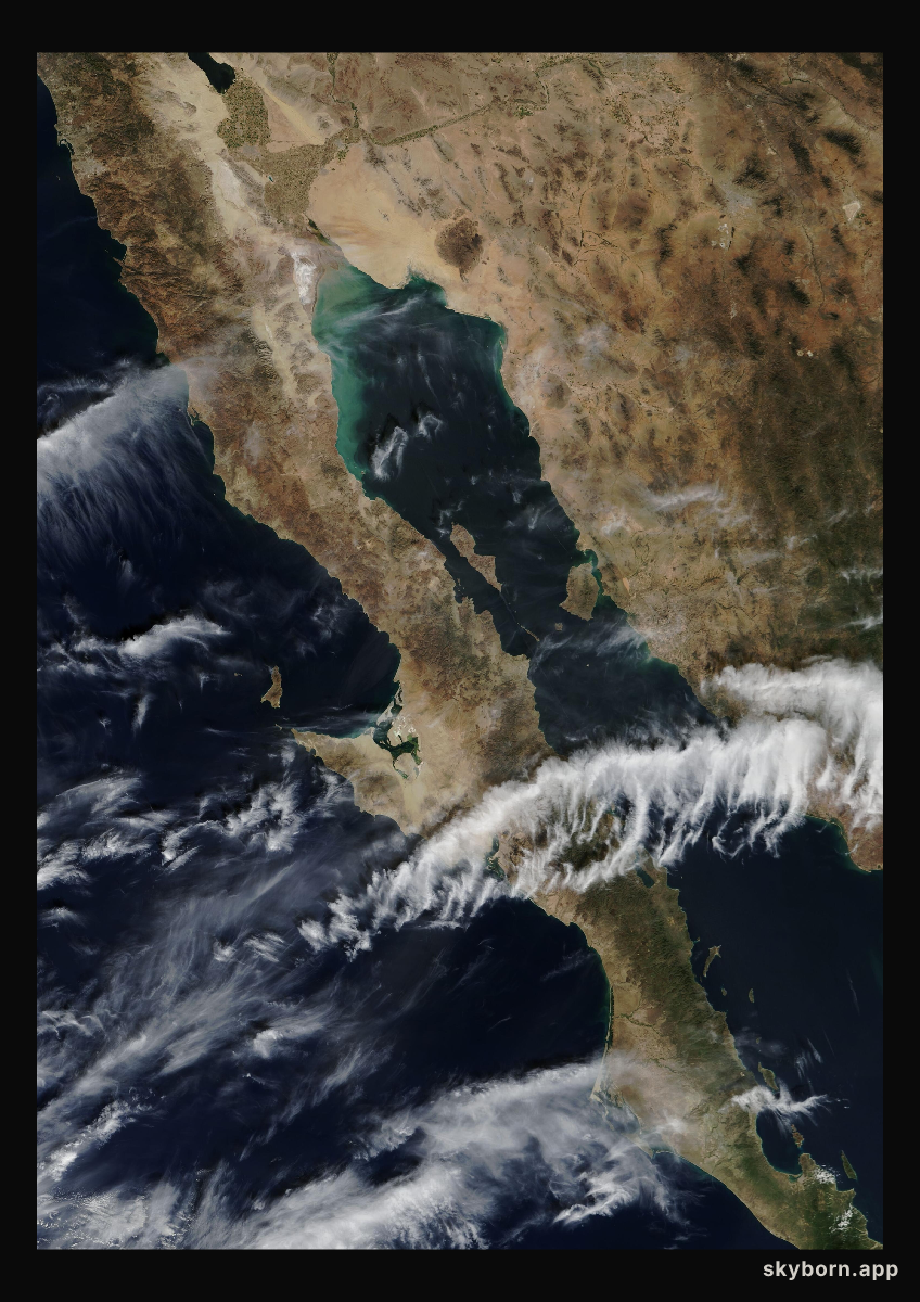 The Earth on 27 October 2006 · Baja California