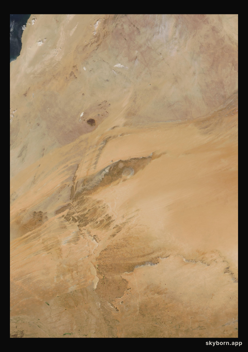 The Earth on 2 November 2006 · Eye of the Sahara, Mauritania