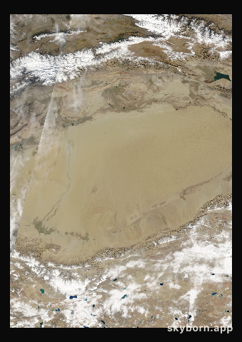 The Earth on 9 November 2006 · Taklamakan Desert