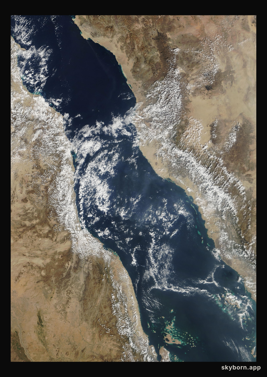 The Earth on 23 November 2006 · Red Sea
