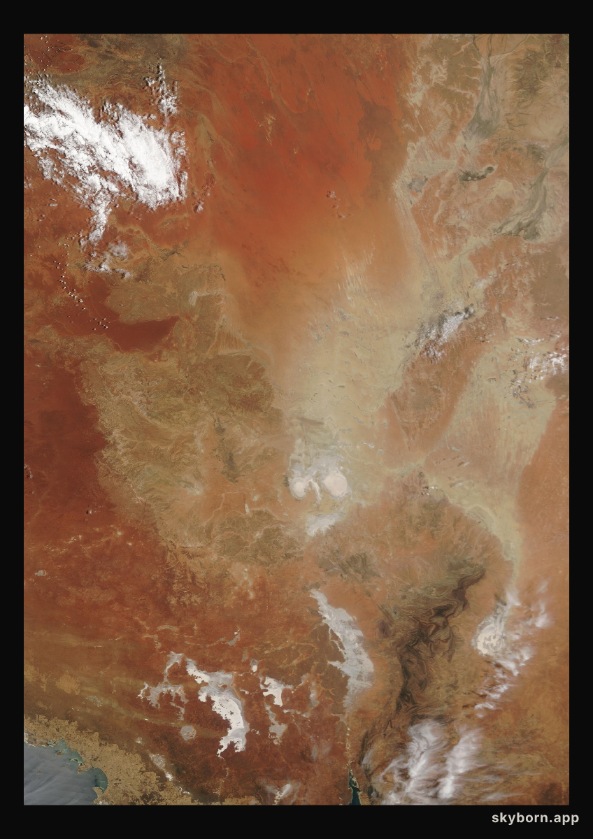 The Earth on 29 November 2006 · Lake Eyre, Australia