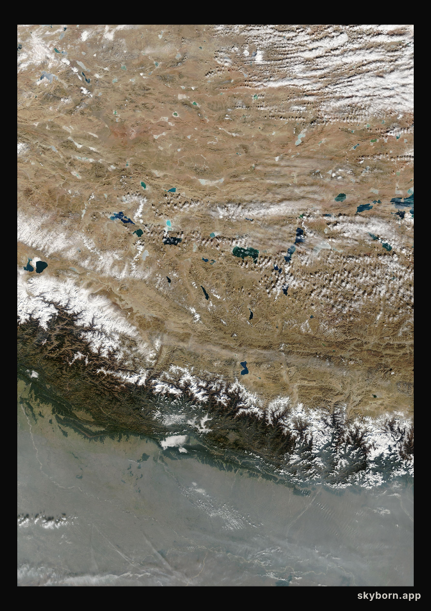 The Earth on 9 December 2006 · Himalaya and Tibet