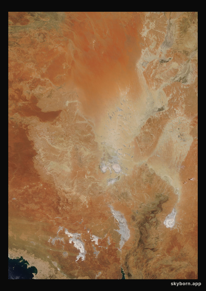The Earth on 28 December 2006 · Lake Eyre, Australia