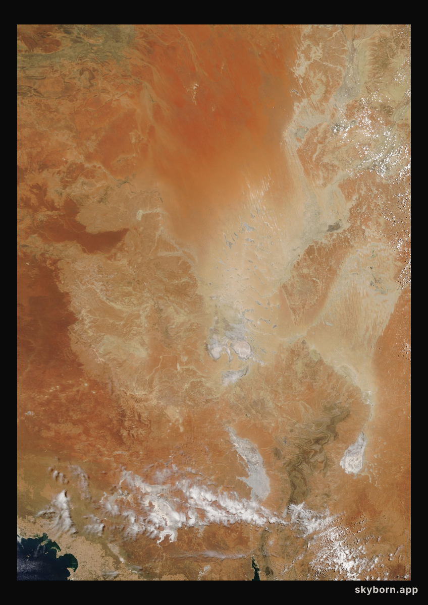 The Earth on 30 December 2006 · Lake Eyre, Australia