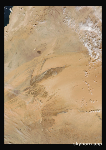 The Earth on 7 January 2007 · Eye of the Sahara, Mauritania
