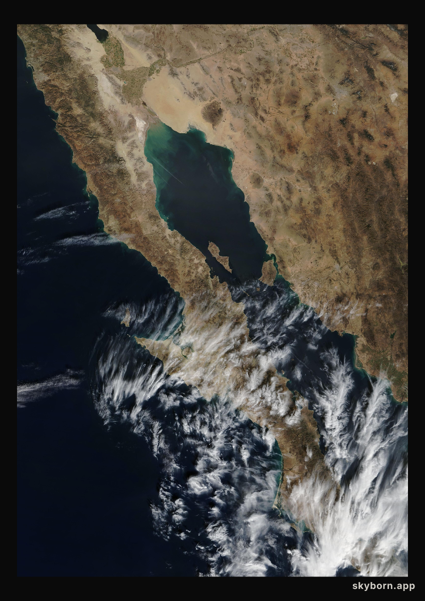 The Earth on 8 January 2007 · Baja California