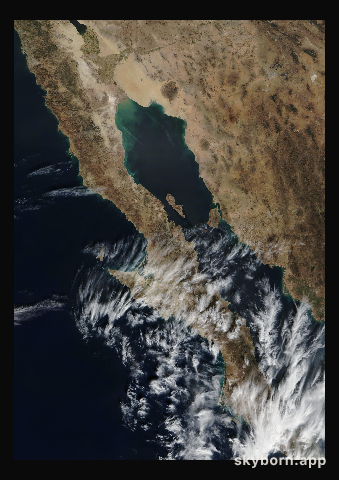 The Earth on 8 January 2007 · Baja California