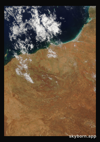 The Earth on 10 January 2007 · Pilbara, Western Australia