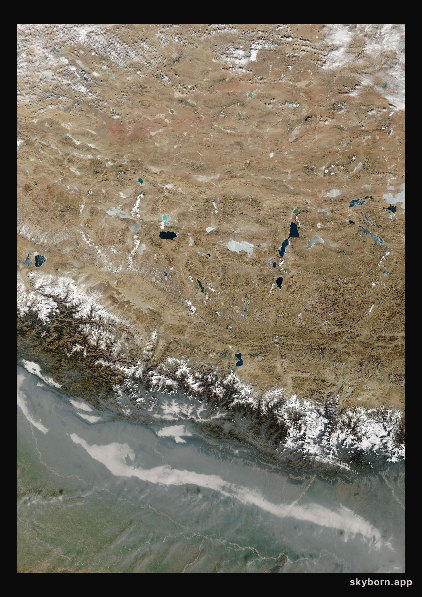 The Earth on 19 January 2007 · Himalaya and Tibet