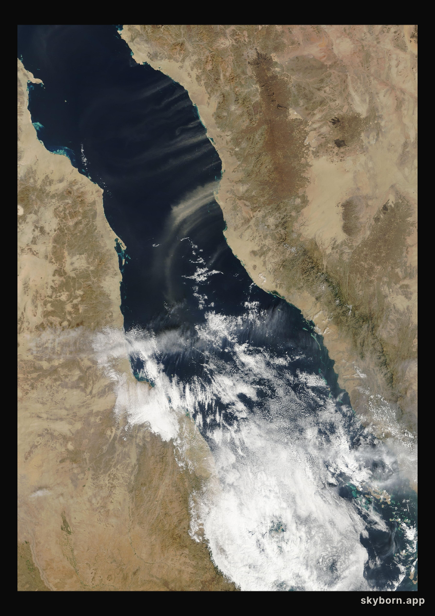 The Earth on 23 January 2007 · Red Sea