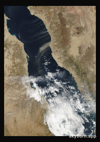 The Earth on 23 January 2007 · Red Sea