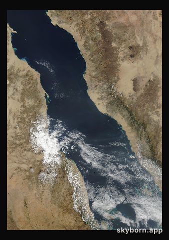 The Earth on 28 January 2007 · Red Sea
