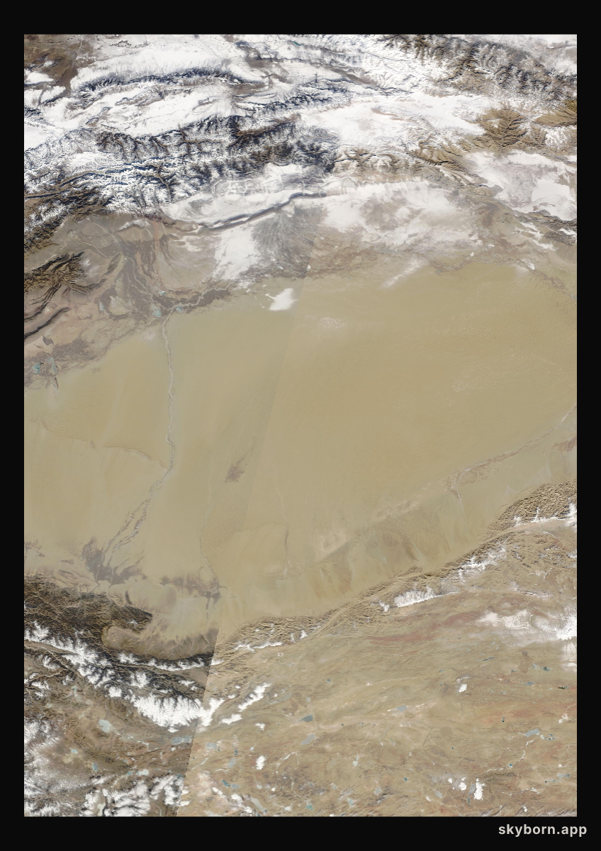 The Earth on 30 January 2007 · Taklamakan Desert