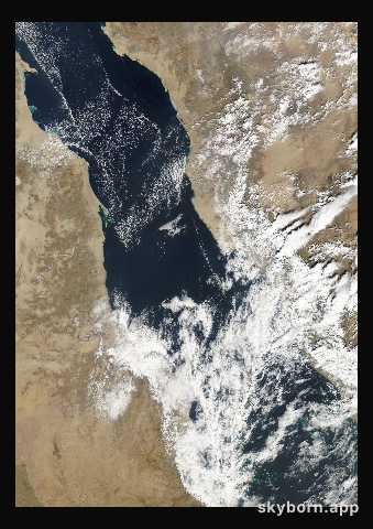 The Earth on 1 February 2007 · Red Sea