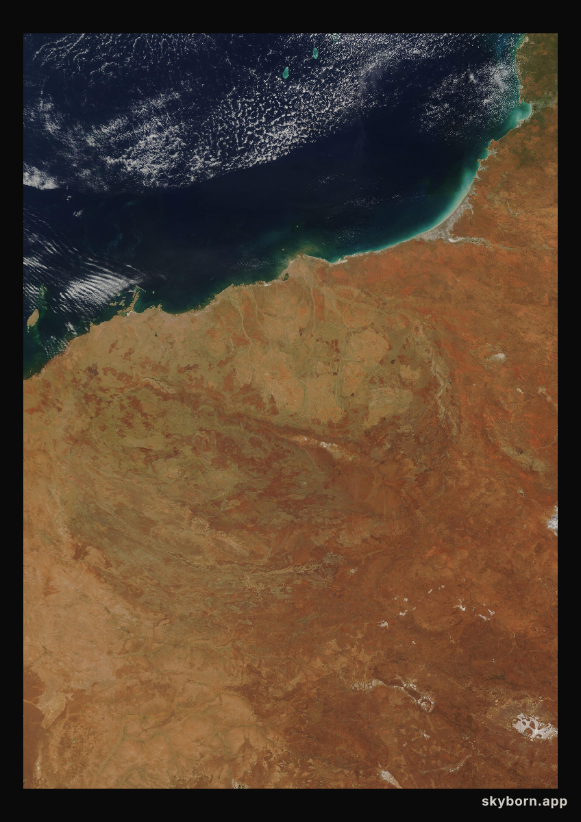 The Earth on 2 February 2007 · Pilbara, Western Australia