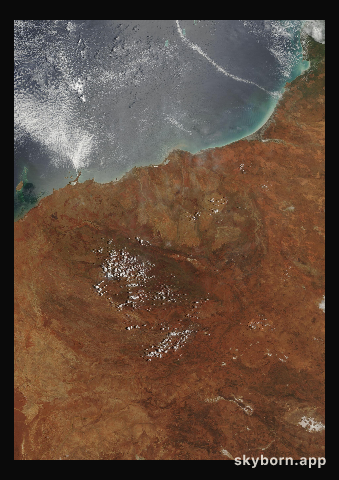 The Earth on 5 February 2007 · Pilbara, Western Australia