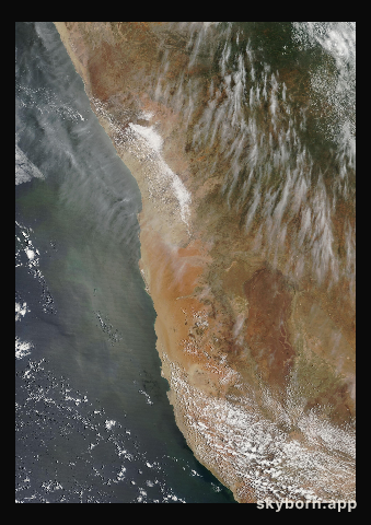 The Earth on 10 February 2007 · Namib Desert
