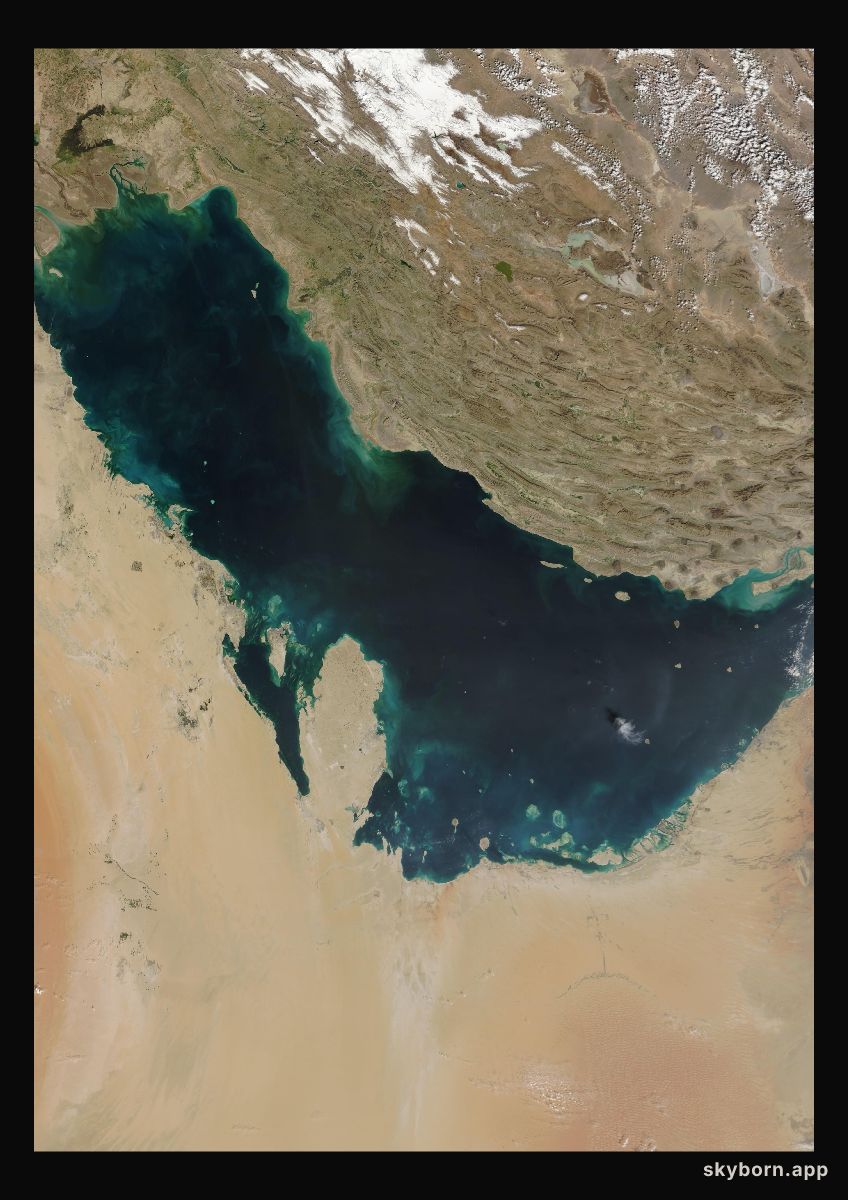 The Earth on 12 February 2007 · Persian Gulf
