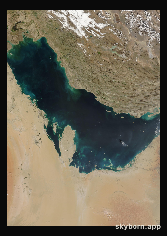 The Earth on 12 February 2007 · Persian Gulf