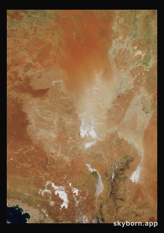The Earth on 14 February 2007 · Lake Eyre, Australia