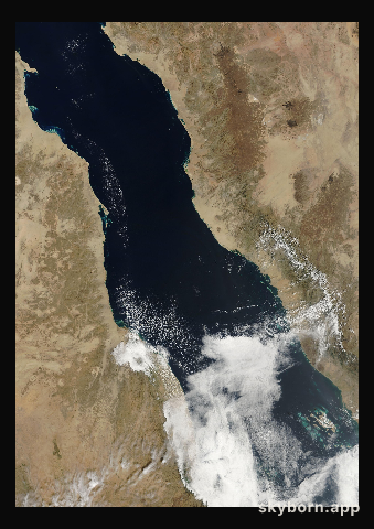 The Earth on 15 February 2007 · Red Sea