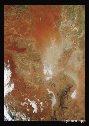 The Earth on 17 February 2007 · Lake Eyre, Australia