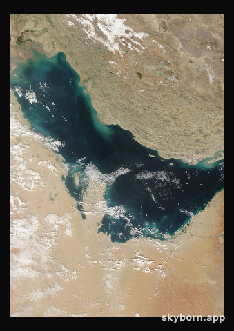 The Earth on 18 February 2007 · Persian Gulf
