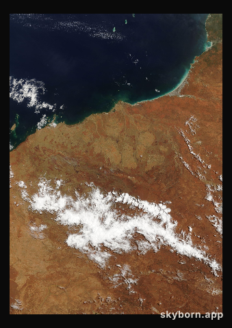 The Earth on 25 February 2007 · Pilbara, Western Australia