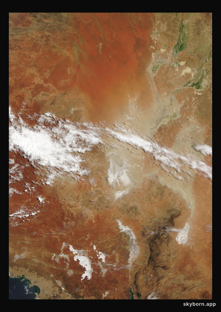The Earth on 26 February 2007 · Lake Eyre, Australia