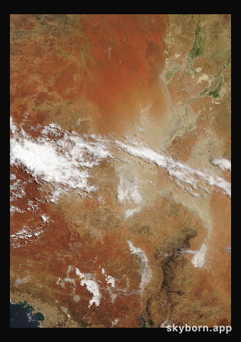 The Earth on 26 February 2007 · Lake Eyre, Australia