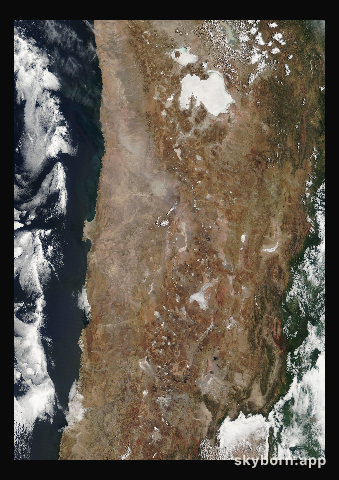 The Earth on 1 March 2007 · Atacama and the Andes