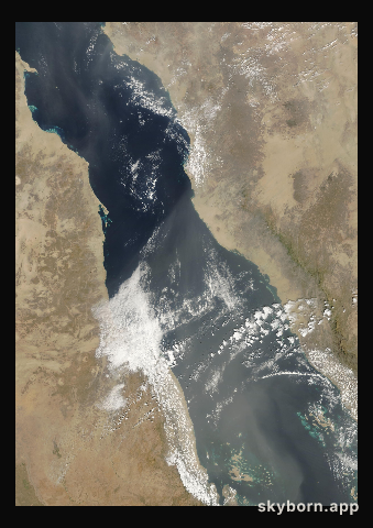 The Earth on 5 March 2007 · Red Sea