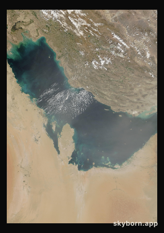 The Earth on 7 March 2007 · Persian Gulf