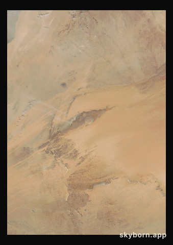 The Earth on 10 March 2007 · Eye of the Sahara, Mauritania