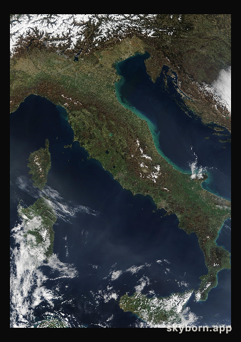 The Earth on 13 March 2007 · Italy and the Adriatic