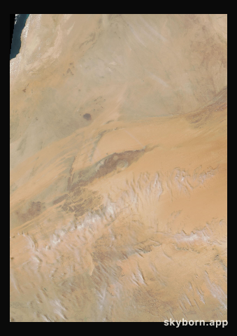 The Earth on 14 March 2007 · Eye of the Sahara, Mauritania