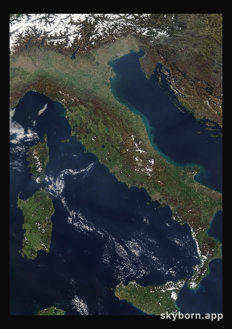 The Earth on 15 March 2007 · Italy and the Adriatic