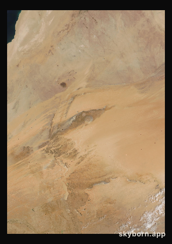 The Earth on 17 March 2007 · Eye of the Sahara, Mauritania