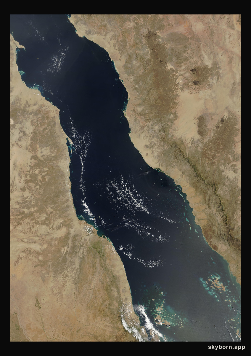 The Earth on 19 March 2007 · Red Sea