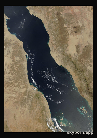 The Earth on 19 March 2007 · Red Sea