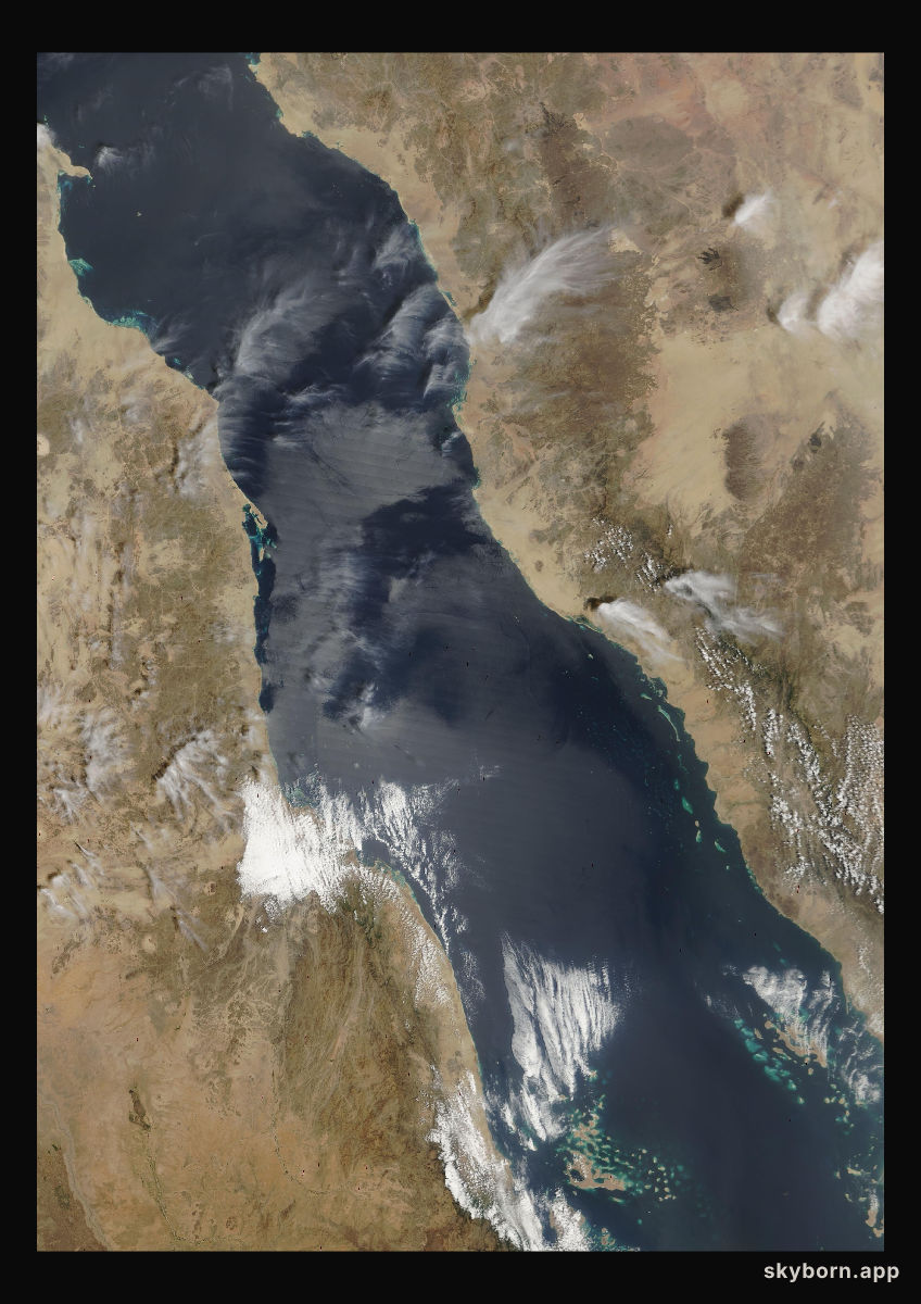 The Earth on 24 March 2007 · Red Sea