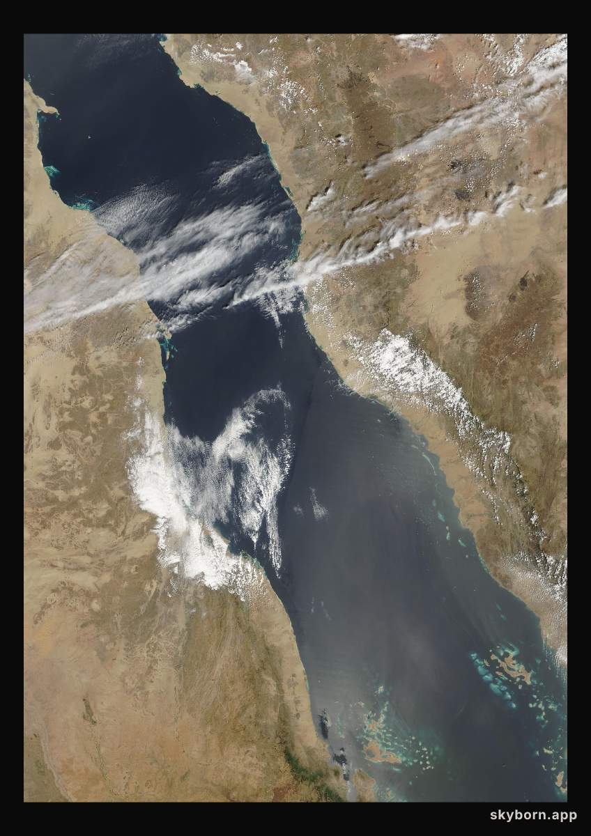 The Earth on 26 March 2007 · Red Sea