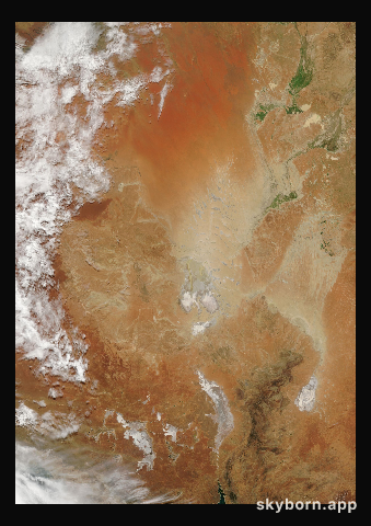 The Earth on 27 March 2007 · Lake Eyre, Australia