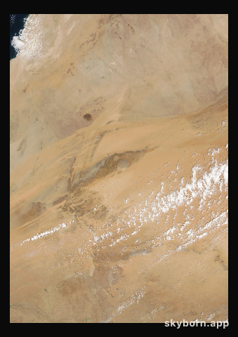 The Earth on 28 March 2007 · Eye of the Sahara, Mauritania