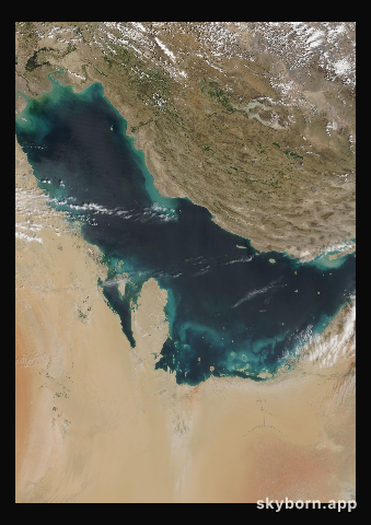 The Earth on 30 March 2007 · Persian Gulf
