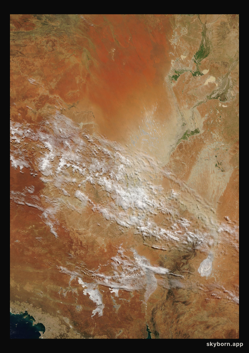 The Earth on 3 April 2007 · Lake Eyre, Australia