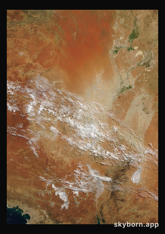 The Earth on 3 April 2007 · Lake Eyre, Australia
